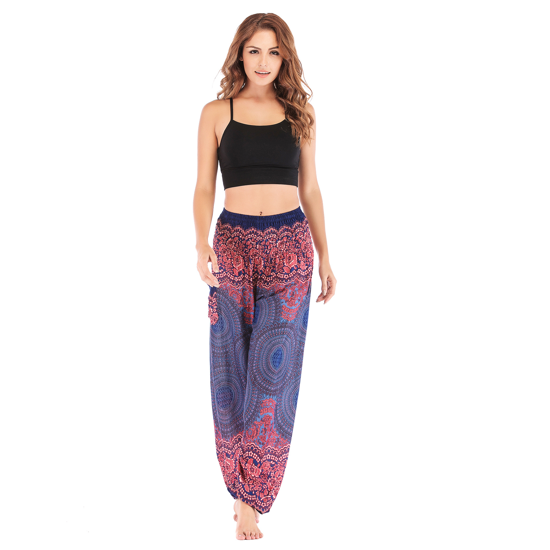 Title 7, Pantalon bouffant de yoga bohème thaïlandais po...