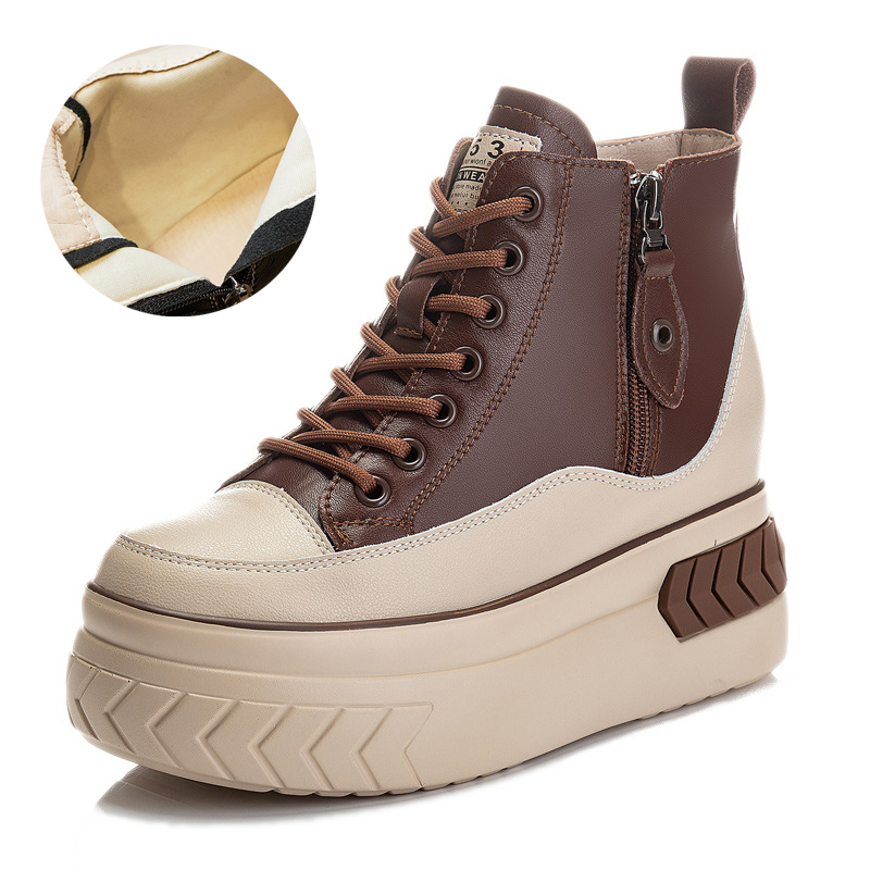 Title 7, Casual High-top Shoes With An Inside Lift