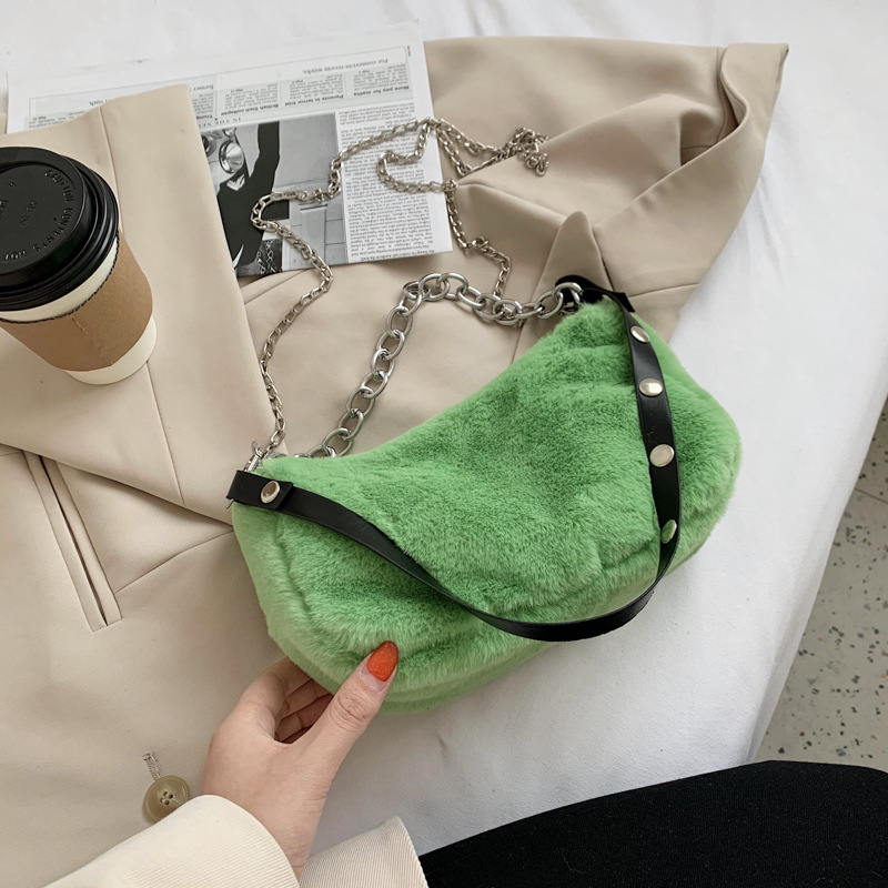 Small Women's Single Shoulder Crossbody Portable Hair Bag