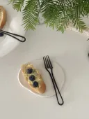 1Black Dessert Fork