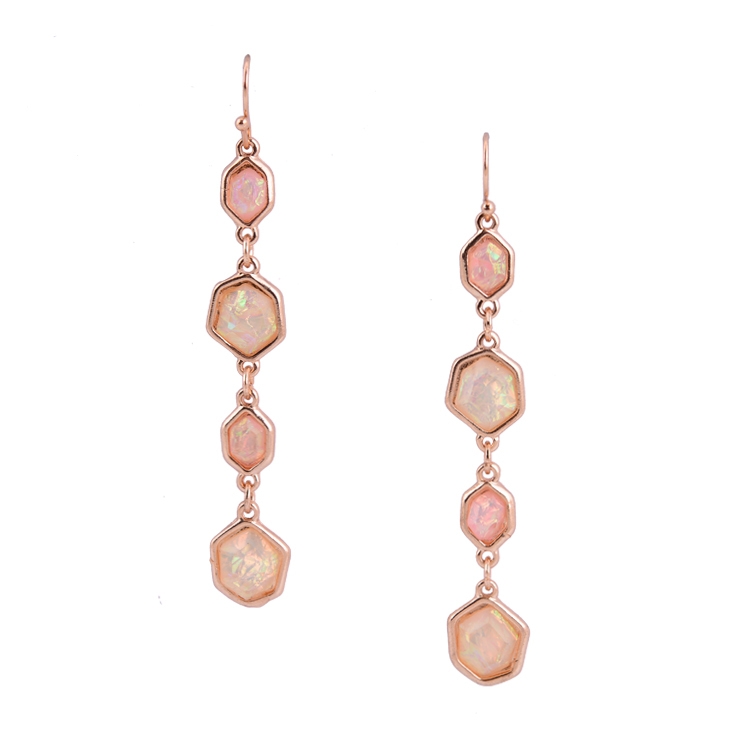 Female Korean Style Simple Design Alloy Retro Light Luxury Compact Earrings
