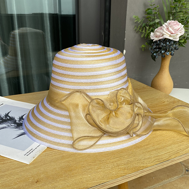 Ribbon Butterfly Basin Hat Ladies UV Protection
