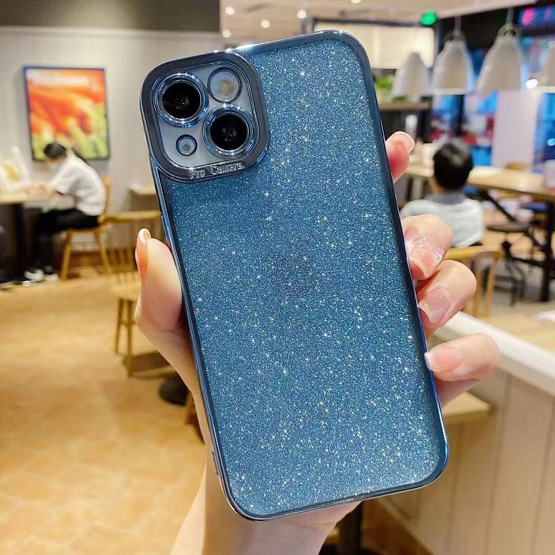 Electroplating Pupil Shadow Soft Mobile Phone Case Glitter