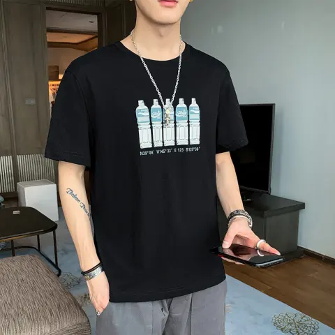 Loose Boys' T-shirt Trendy Cotton Summer