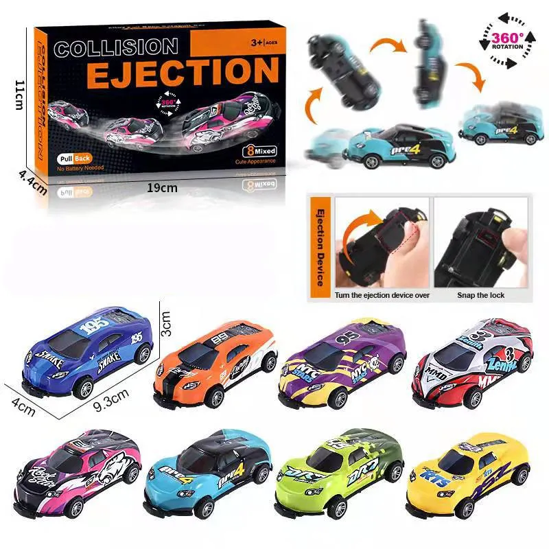 Flip Stunt Car Alloy Pull Back 4wd Racing Car Model Cool Graffiti Friction Diecasting Toys For Kids Boys Children Christmas Gift – image 10