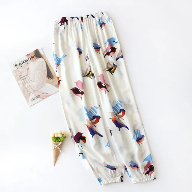 New Women's Loose Home Pajama Pants Wide Leg Pants 2.Style Xl - Shop at LoveMi