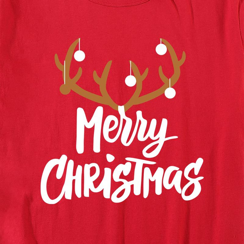 Title 5, Christmas Elk Cartoon Antlers Letter Parent-chi...