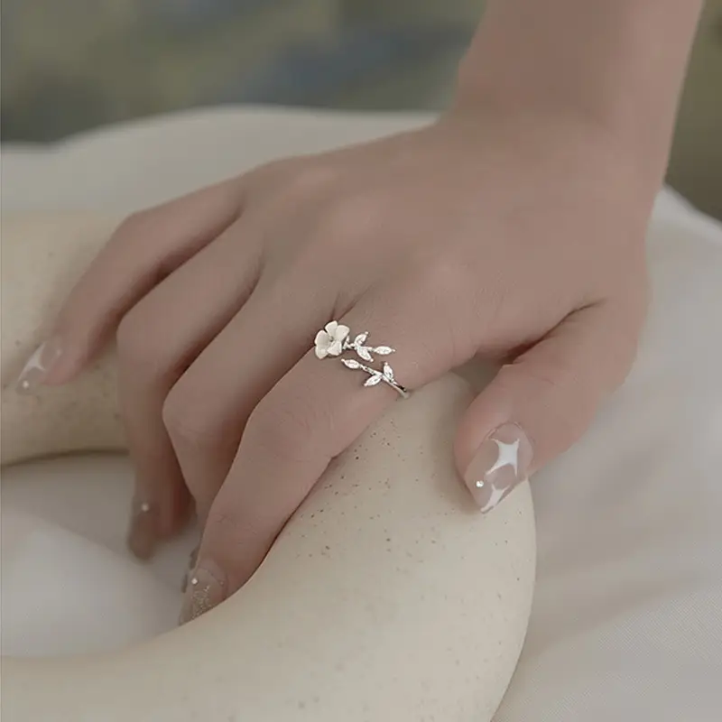 Flower Leaf Ring Women's Ring Accessories