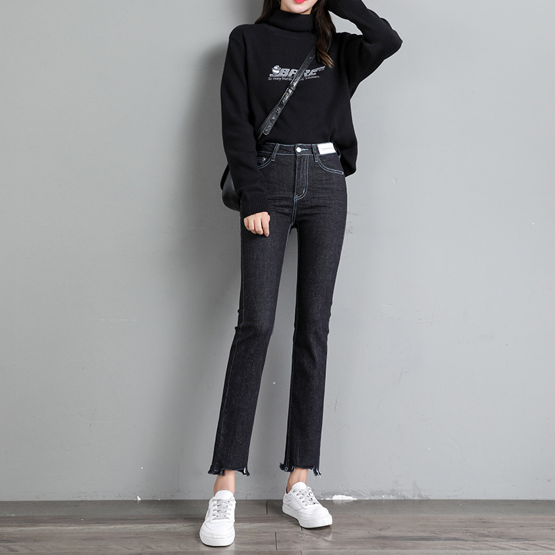 Women's Smoky Gray Straight leg Jeans Gray - Shop at LoveMi