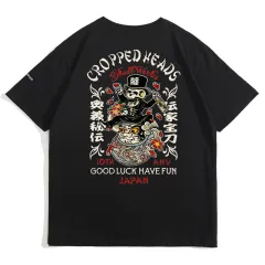 Men And Women Couple Short Sleeve TEE Cotton - Black5020 - View 1