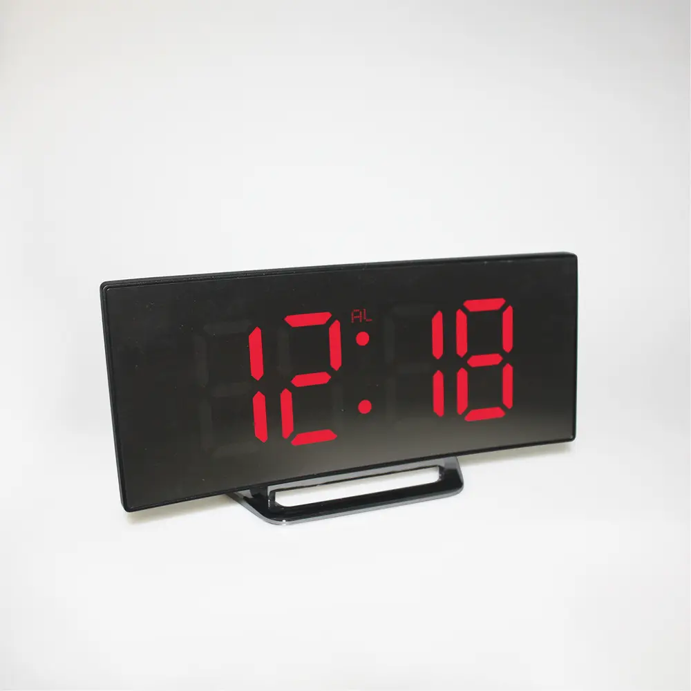 Creative Curved Electronic Clock, Large Screen LED