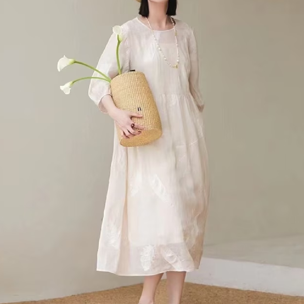 womens-fashion-personality-linen-dress