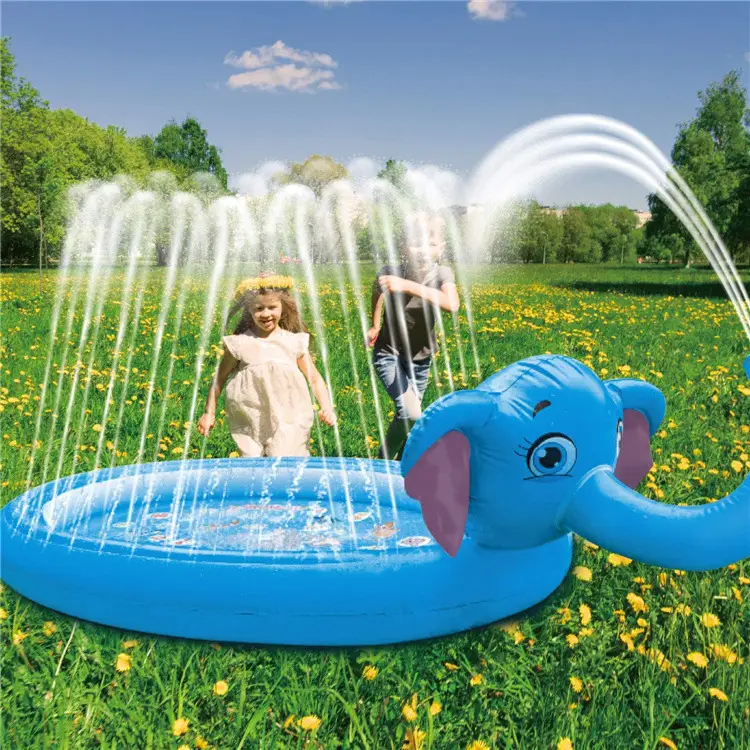 Thickened Pvc Elephant Fountain Outdoor Toy Mat