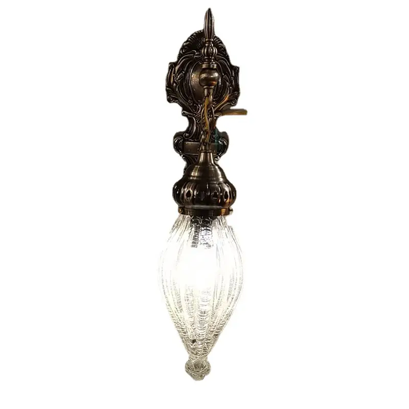 Hollow Wrought Iron Wall Lamp For Bedroom Western Restaurant
