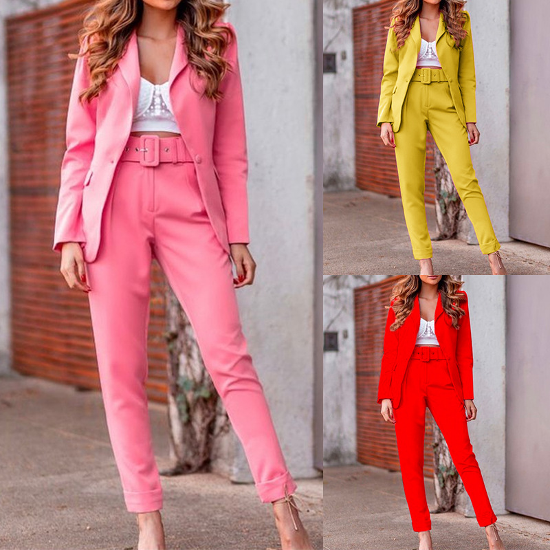 Ladies Jacket Casual Fashion Long Sleeve Suit