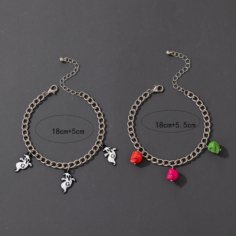 Fashion Accessories Halloween Scary Skull White Ghost