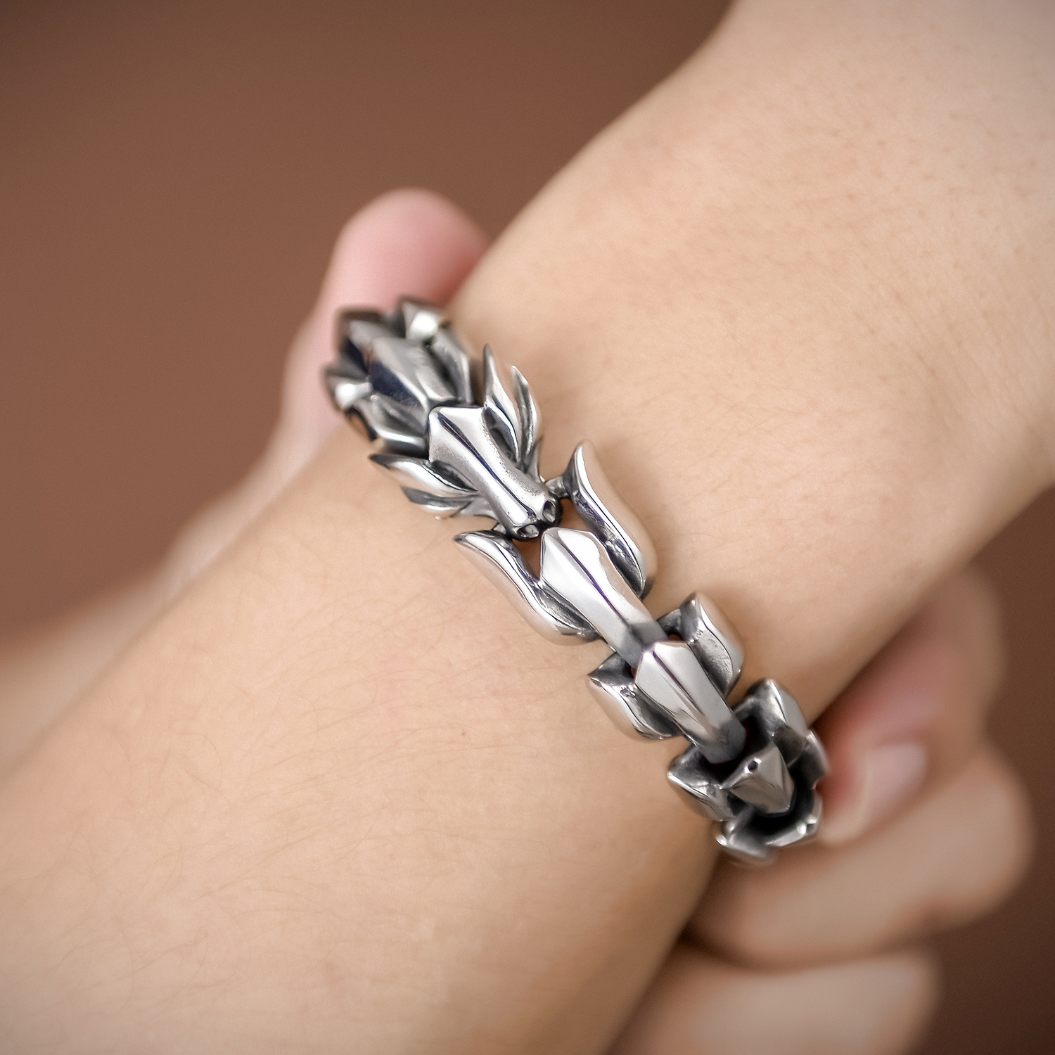 Men's Personality Creative Fashion Keel Chain Trend Domineering Titanium Steel Bracelet