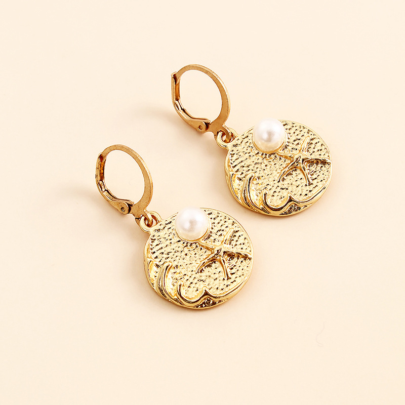 New Summer Vacation Leisure Beach Style Pearl Starfish Earrings