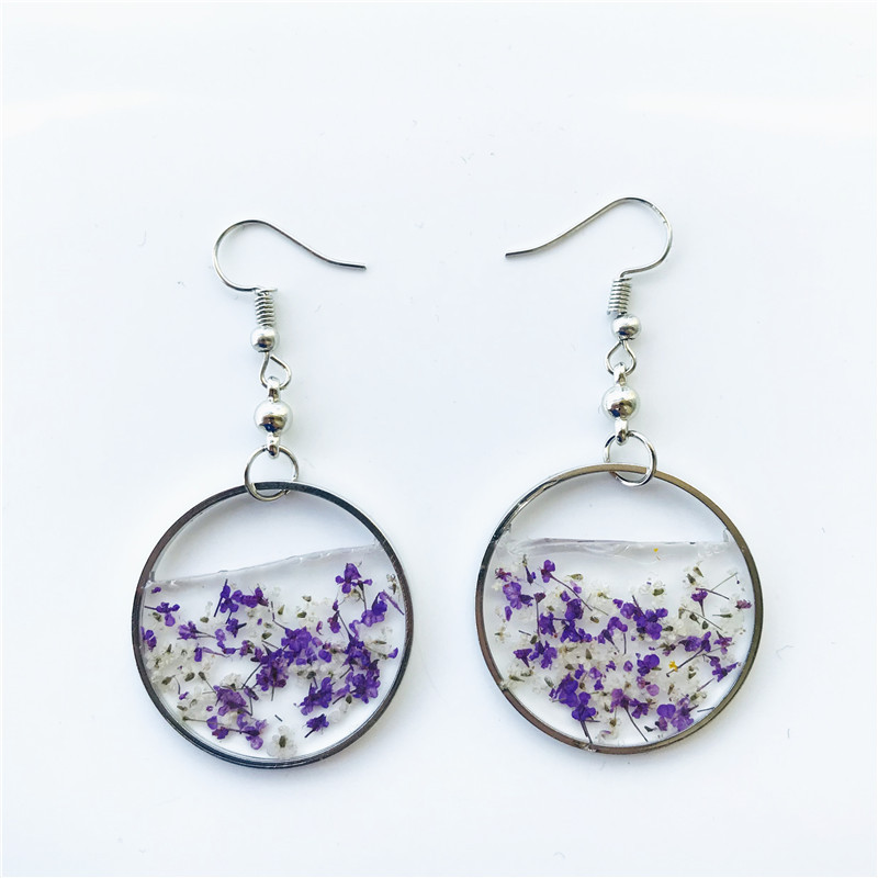 Title 1, Creative Round Atmospheric Floral Earrings Pers...