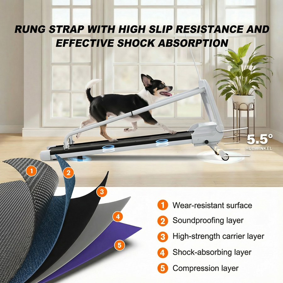 EU New Quiet Smart Pet Treadmill,Adjustable Speed, Perfect For SmallMid-Sized Dogs, Pet Treadmill