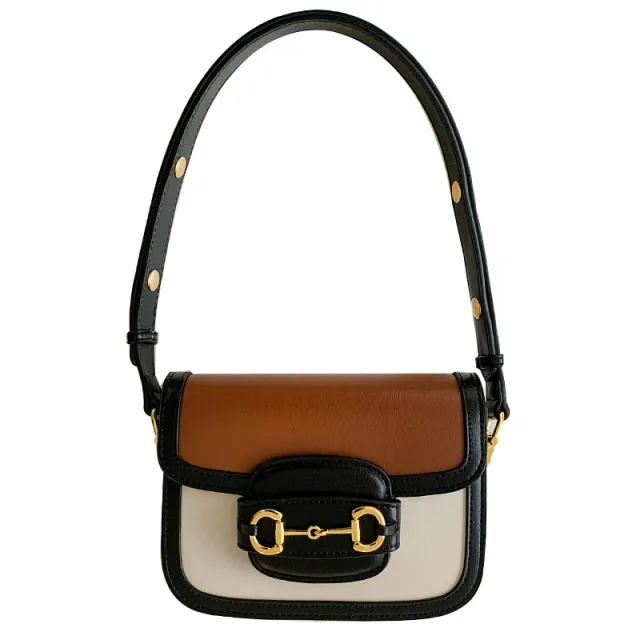 Atmospheric French Niche Design Sense, High End Light Luxury Crossbody Shoulder Bag Brown - Shop at LoveMi