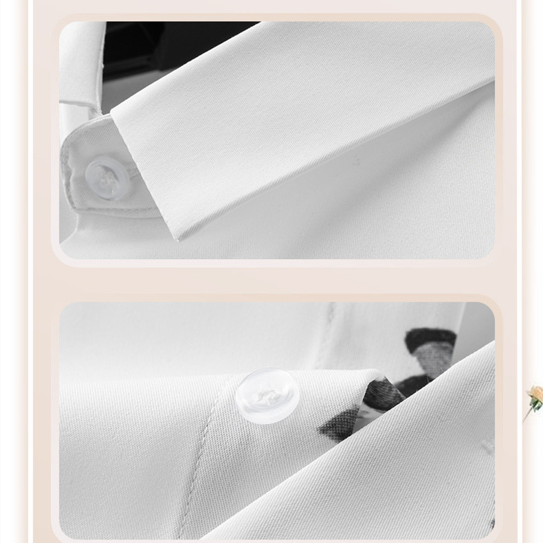 Men's Slim Fit Shirt With Ink Painting Printing