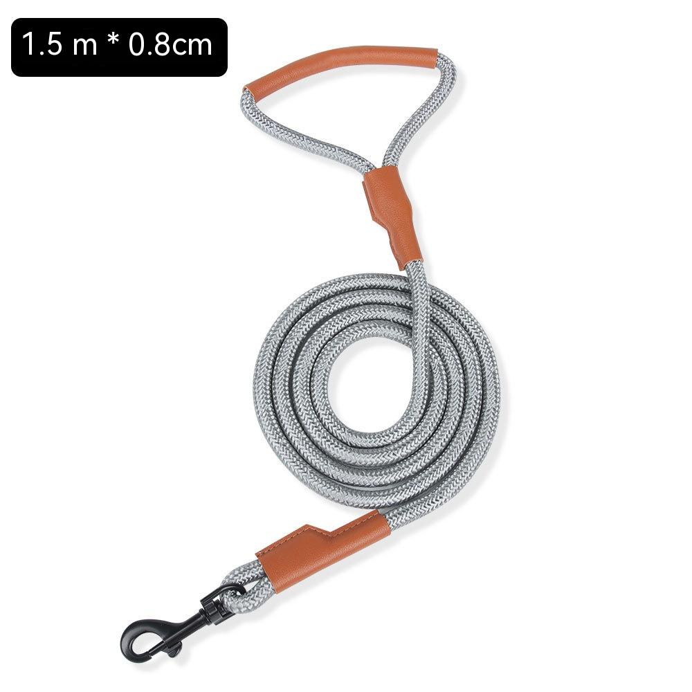 Gray Leather Round Rope