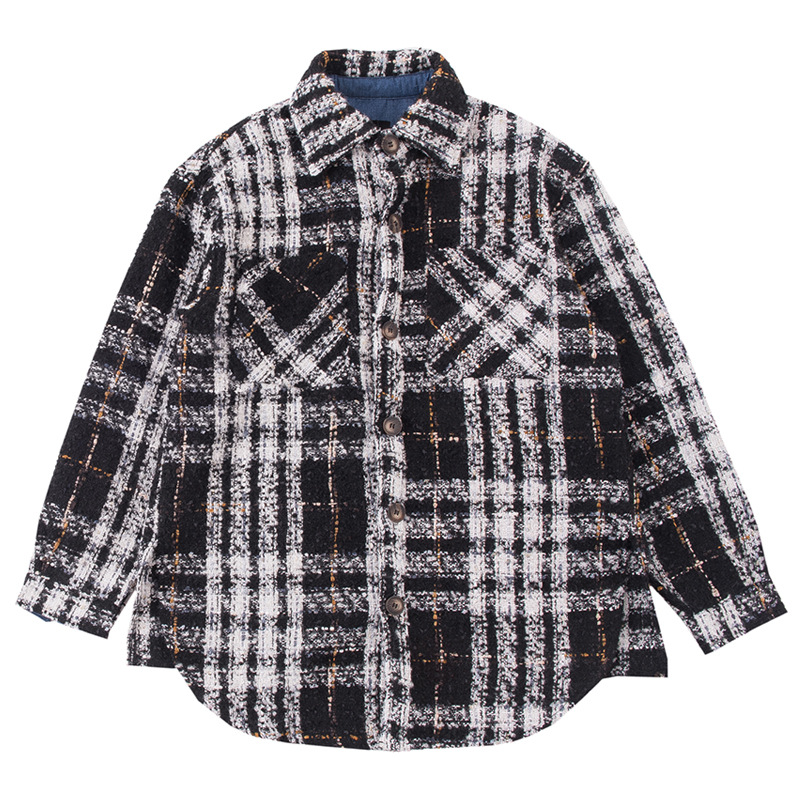 Title 5, Herren Plaid Hemd Cardigan Jacke im gleichen St...