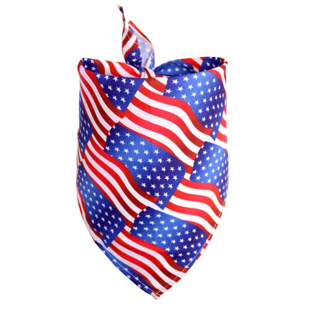 Pet Triangle Drool Towel Bib Supplies American Flag - Shop at LoveMi