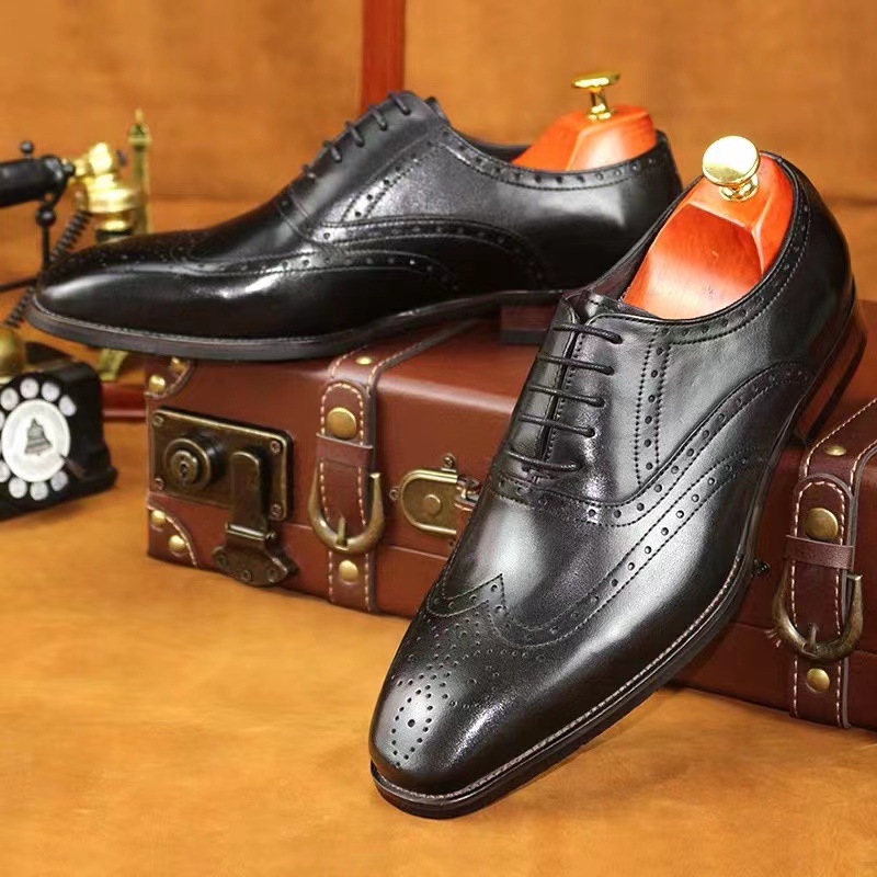 Fashion British Brogue Engraved Men's Shoes