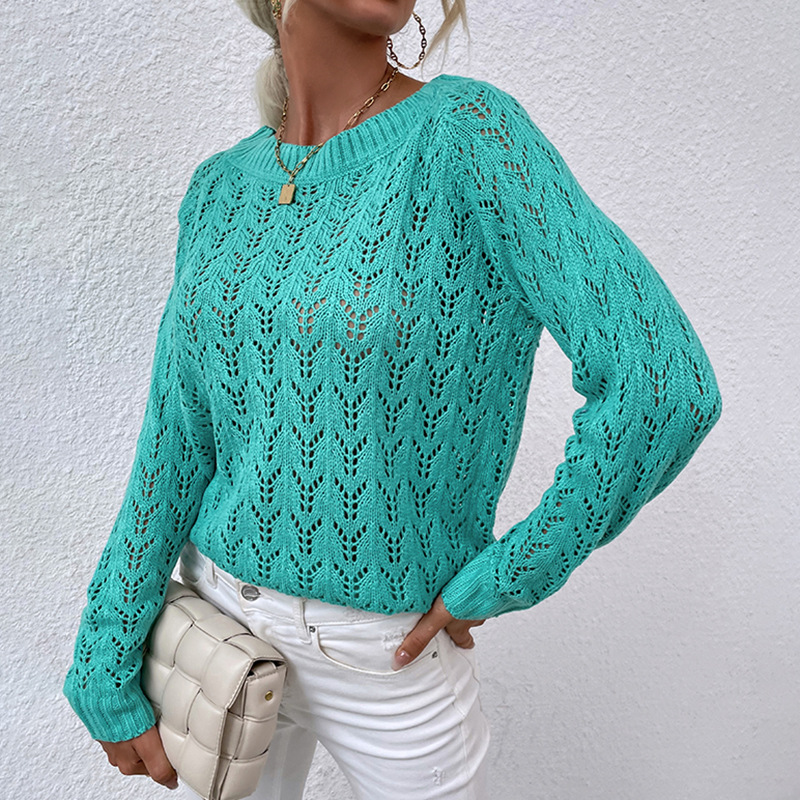 Title 3, Dünner Strand-Overall, hohler Strickpullover, F...