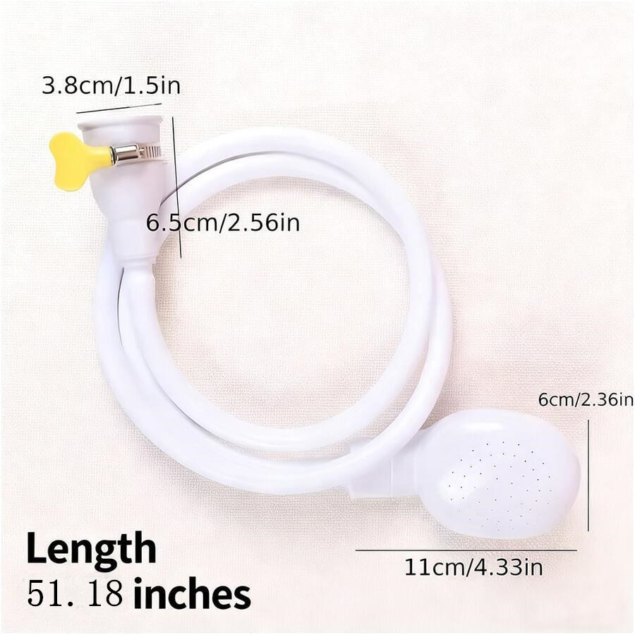 Portable Handheld Faucet Sprayer, Easy To Install Faucet Adapter, Shower Head For Shampooing And Pet Bathing, Durable ABS Material, Ideal For Home, Travel And RV Use
