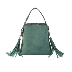 Simple Frosted Women's Bag Messenger Bag - Green - View 1