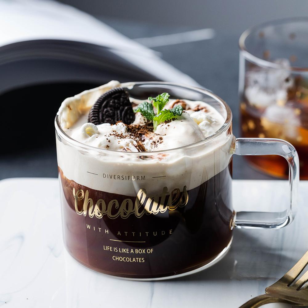 Original Glass Ins Style Simple And Creative Water Cup Home Cute Milk Cup Tea Cup Female