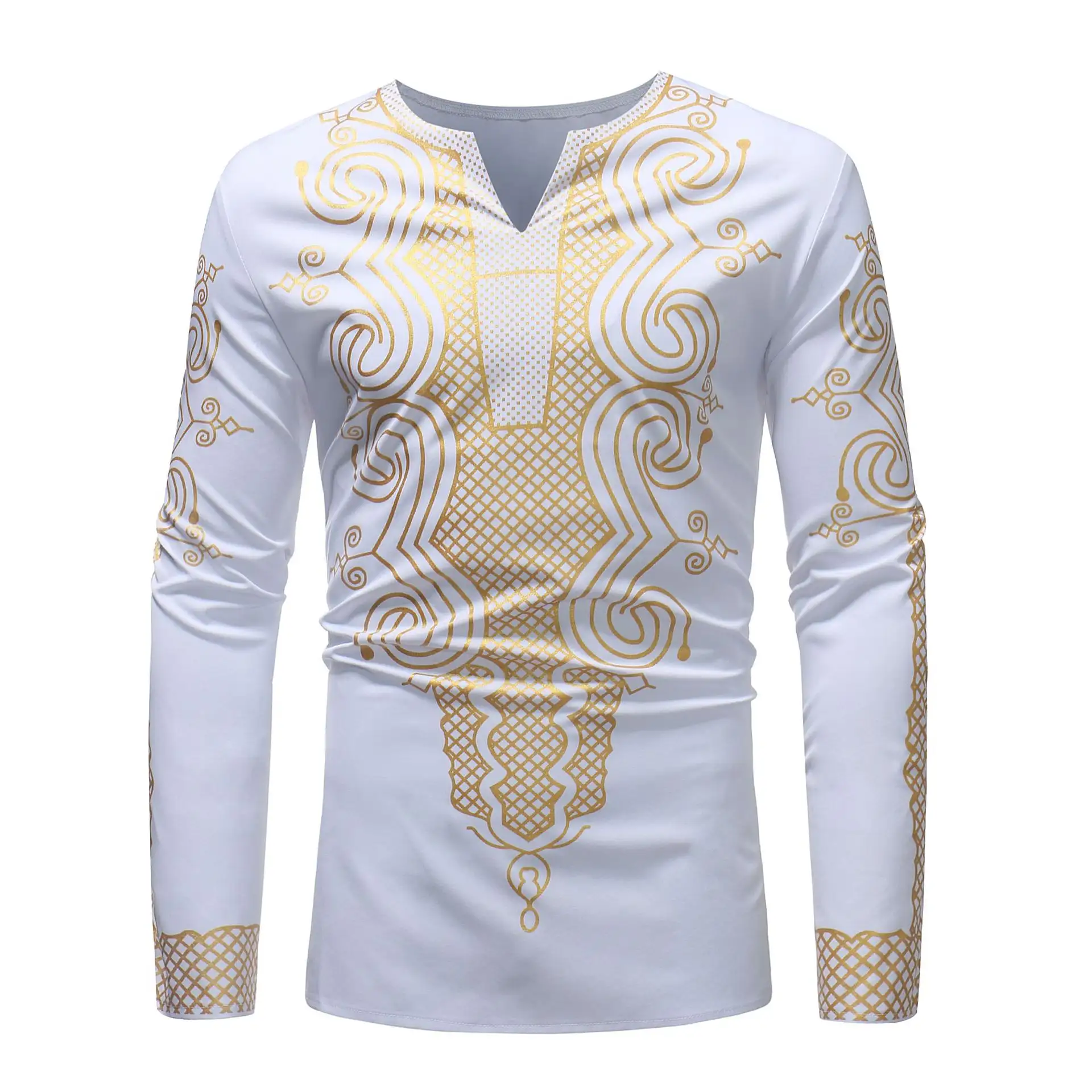 Fashion Base Print T-shirt Men's Casual
