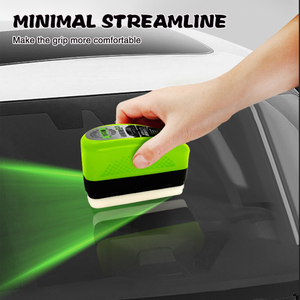 3Pcs Glass Cleaning Wipe Brsuh, Brush, Car Windshield Oil Film Cleaner — image 5