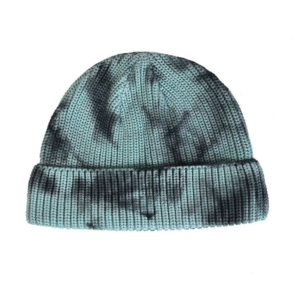 Cotton Tie-dye Dome Warm Knitted Hat