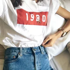 Fashion Casual Women's Printed Short-sleeved T-shirt - Photo Colour - View 1