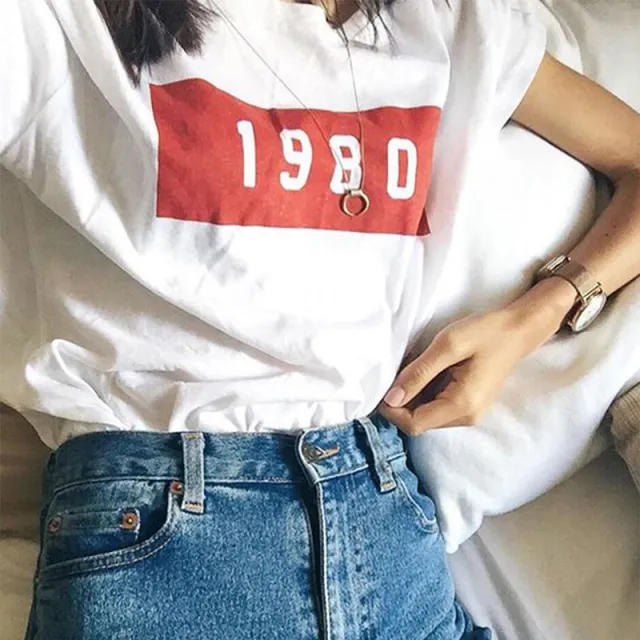 Fashion Casual Women's Printed Short sleeved T shirt Photo Color - Shop at LoveMi