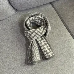 Thousand Bird Lattice Scarf Woman - Grey - View 1