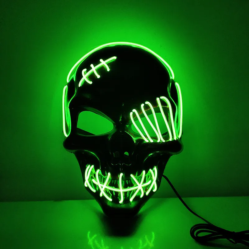 Scar One-eyed Pirate Mask Bloody Horror Cold Light Halloween Mask Led Glowing Mask – image 6