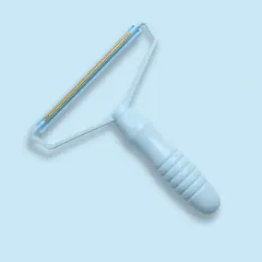 Portable Fabric Shaver Pet Hair Remover Manual Lint Remover Dog Hair Remover Tool Removing Dust From Clothing Carpet Furniture Blankets - Blue - View 1
