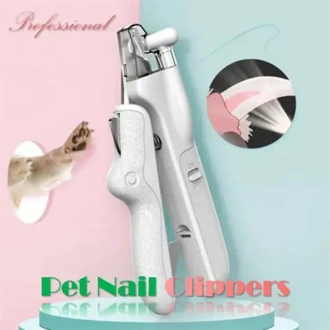 Pet Nail Clippers with LED Light Dogs Cat Scissors