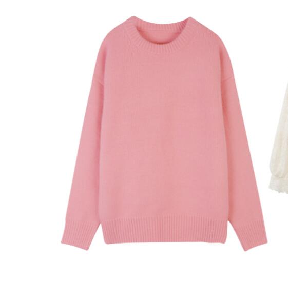 Women's Fashion Vintage Lace Dress Pink Sweater - Shop at LoveMi