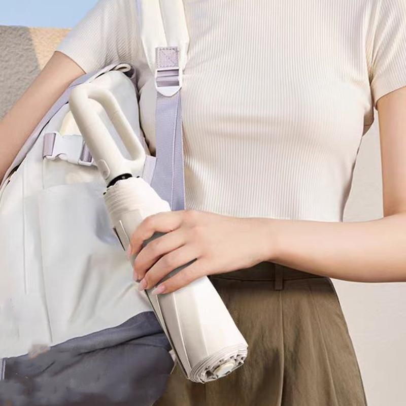 Fully Automatic Foldable Travel Umbrella  Lightweight, Windproof, Portable, Black Sun Rain Use, Auto Open Close,Self-pickup Only. image 14