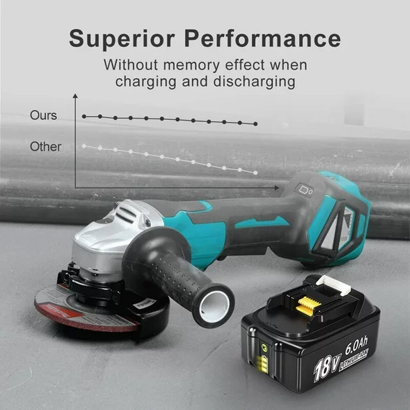 2 Pack For  18V Battery 5.0Ah Li-Ion BL1830 BL1850 BL1860 BL1840 LXT LED