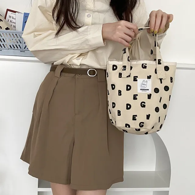 Simple Large capacity Mommy Bag Lunch Bag Fullwidth Letters - Shop at LoveMi