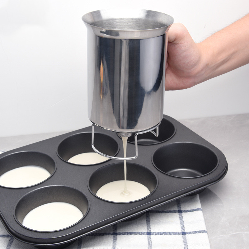 Title 4, Stainless steel manual cup cake batter separator