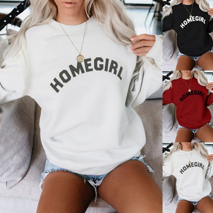 Oversized Long-sleeved Letter Sweatshirt Pullover - Image 2