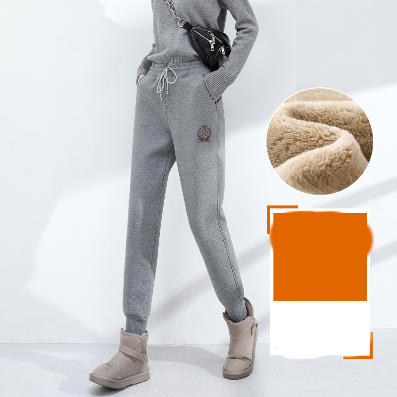 Women's Plus Velvet Thick Loose Casual Pant